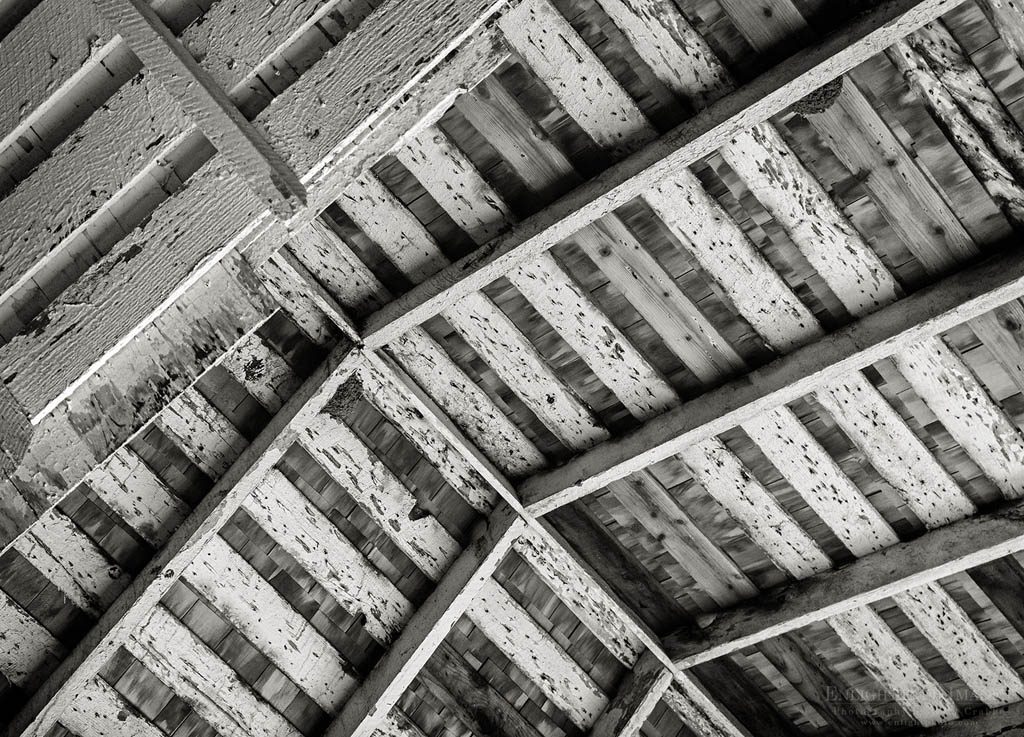 Photo: Wooden barn roof detail, Point Reyes National Seashore, Marin County, California
