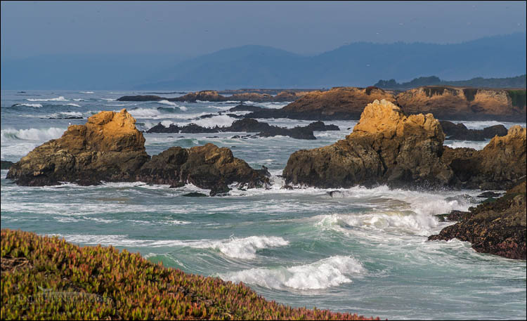 Photo: Looking north from Glass Beach at MacKerricher State Park, Fort Bragg, Mendocino County, California