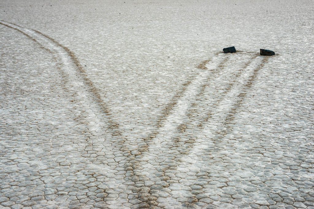 Photo: Mysterious moving rocks and trails at the Racetrack, Death Valley National Park, California