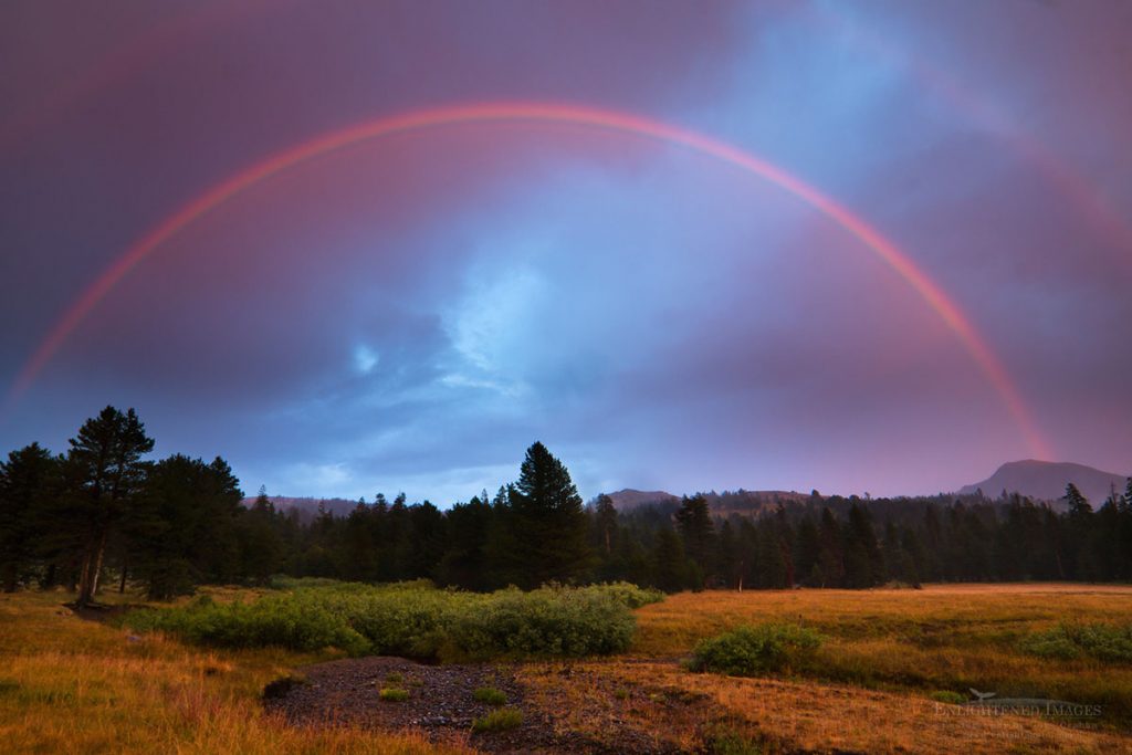 Photo: Double Rainbow over Faith Valley, Alpine County, California