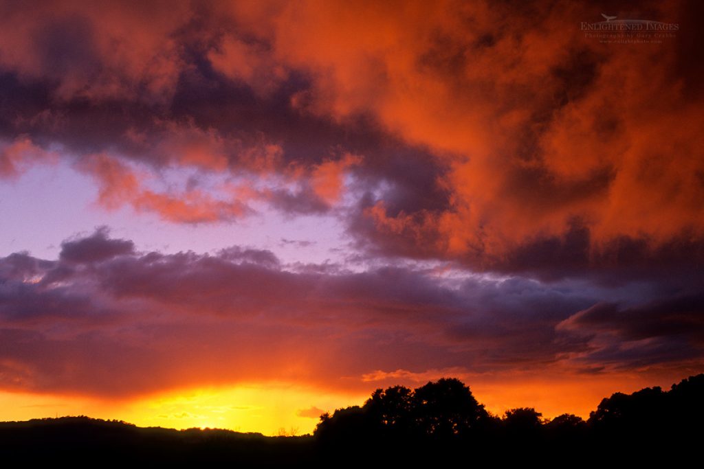 Photo: Stormy sunset in the hills above Lafayette, Contra Costa County, California