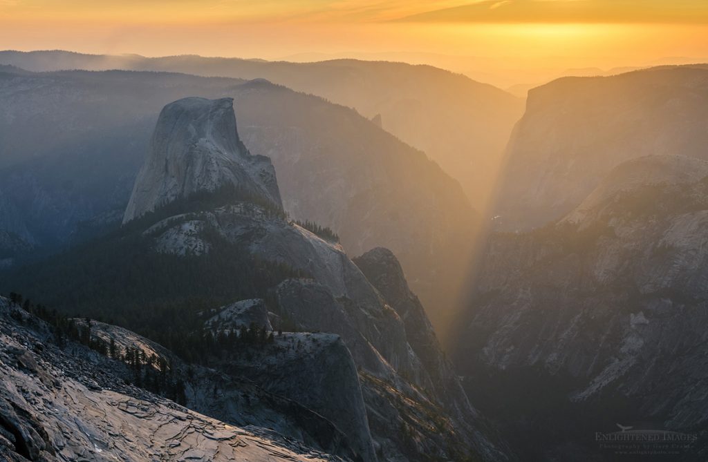 Photo: Half Dome as seen from the summit of Clouds Rest at sunset, Yosemite National Park, California