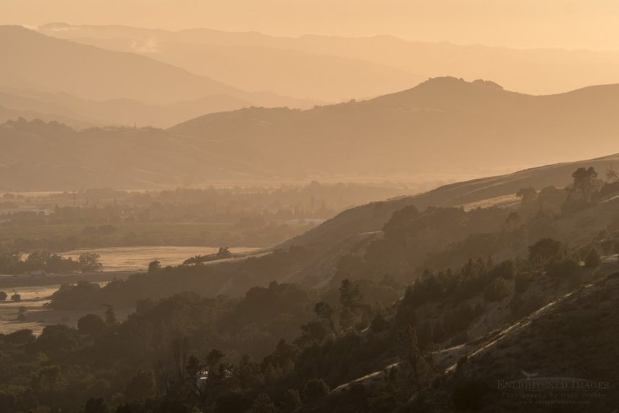 Photo: View from Rosendin Park at sunset from Morgan Hill, Santa Clara County, California