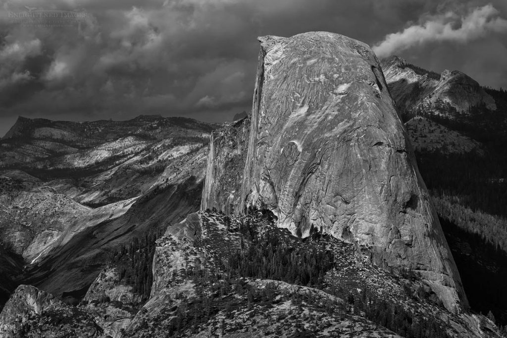 Photo picture of Half Dome and storm clouds, Yosemite National Park, California
