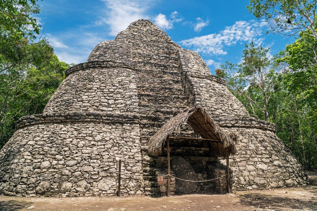 Photo: Mayan ruins of an Astronomical observatory at Coba Archaeology Zone, Coba, Maya Riviera, Yucatan Peninsula, Quintana Roo, Mexico