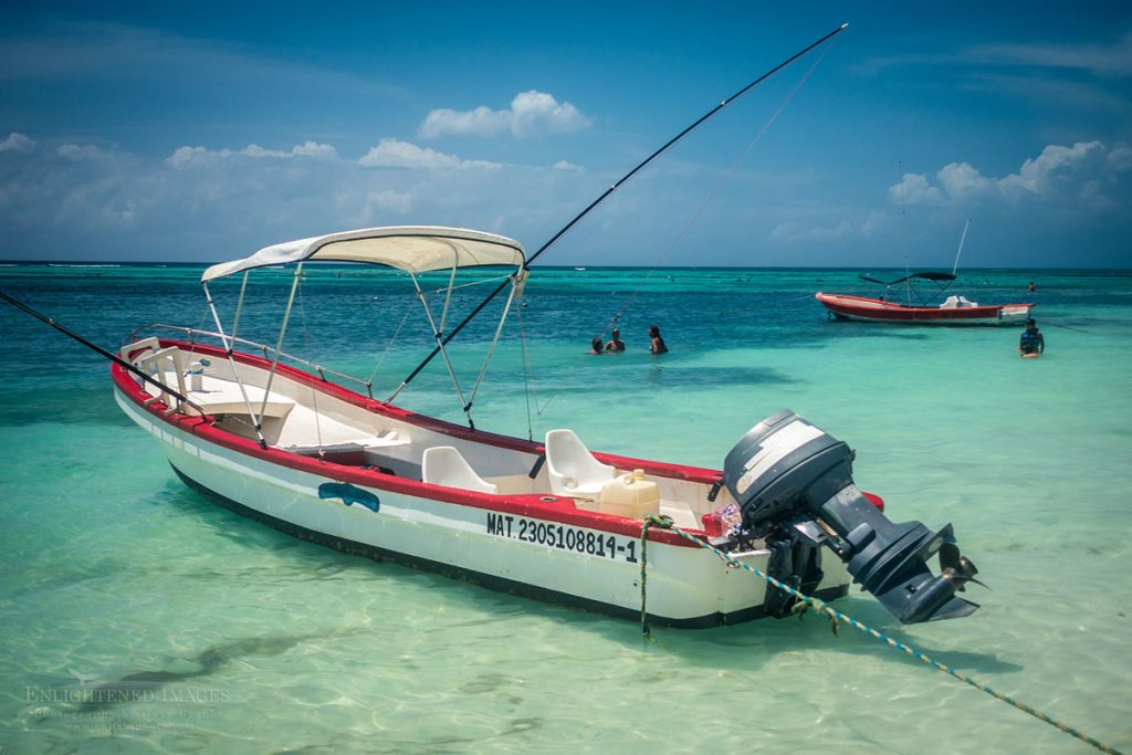 Photo: Fishing Boat at Akumal Beach, Maya Riviera, Quintana Roo, Mexico