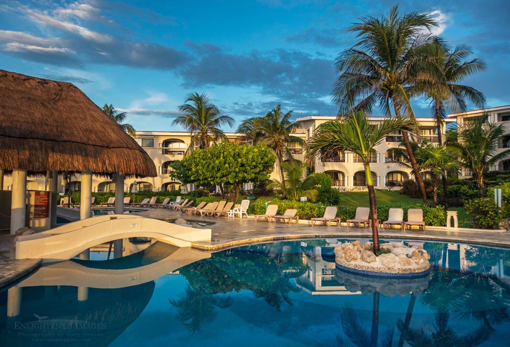 Photo: Swimming Pool at Xaman Ha resort, Playacar, Playa del Carmen, Maya Riviera,Quintana Roo, Mexico