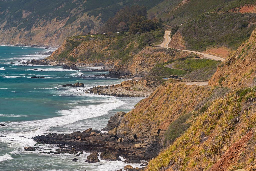 Photo picture of Highway One along the southern Big Sur coast, Monterey County, California